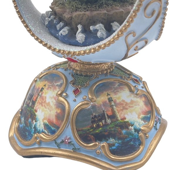 Thomas Kinkaide Lighthouse Carved Egg Figurine Music Box - Picture 9 of 13